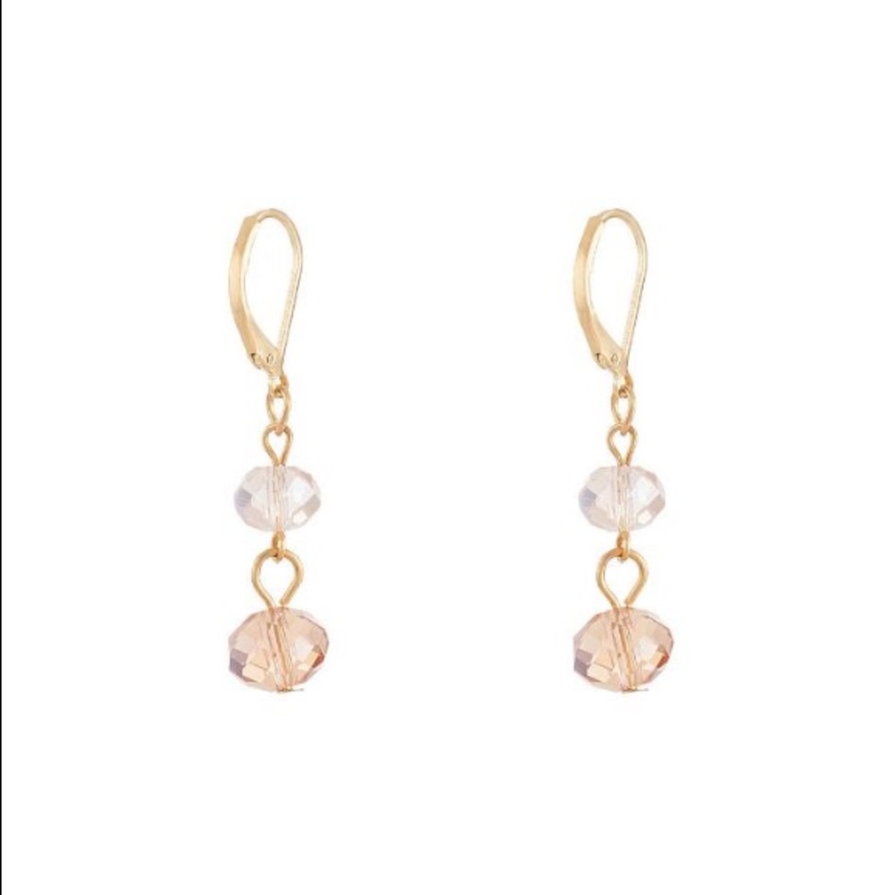 Joan Vass Double Rosary Link Earrings New!